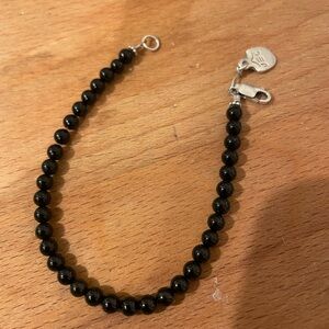 Jeep Collins black beaded bracelet